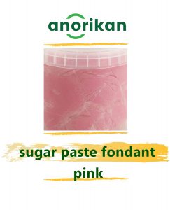 pink sugar paste fondant for pastry decoration