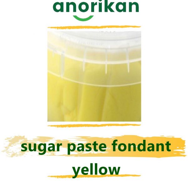 yellow sugar paste fondant for pastry decoration