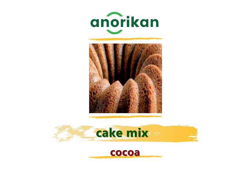 cocoa cake mix for bakery pastry