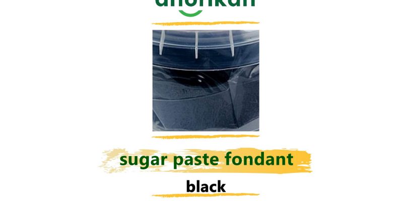 Turkish black sugar paste fondant