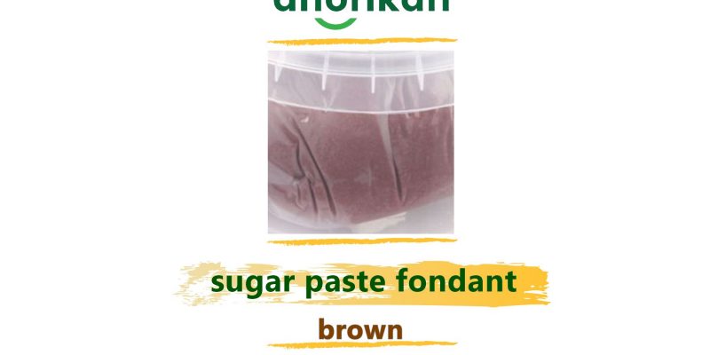brown sugar paste fondant for pastry decoration