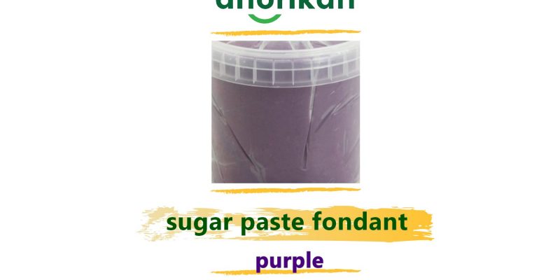 purple sugar paste fondant for pastry decoration