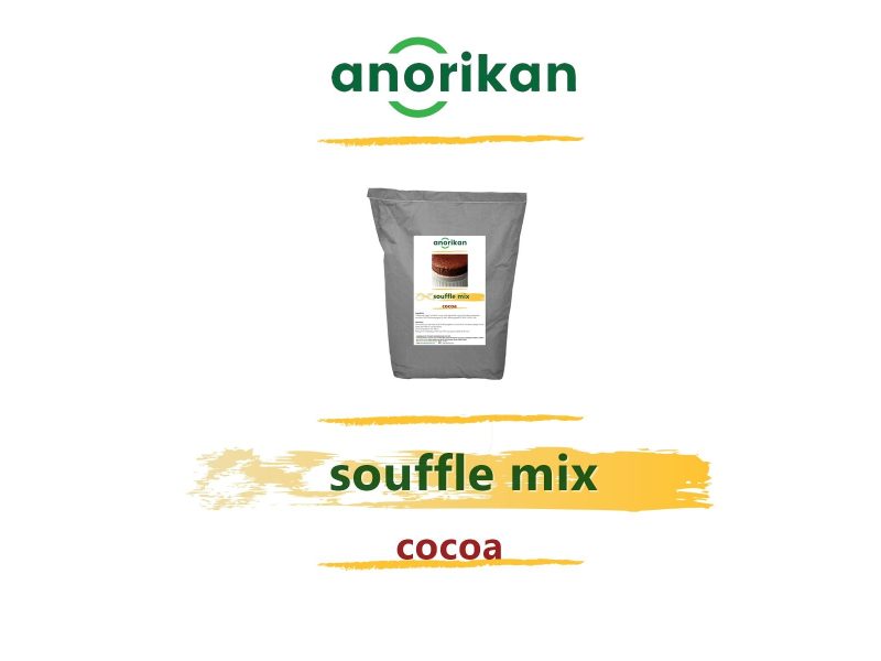 cocoa souffle cake mix powder