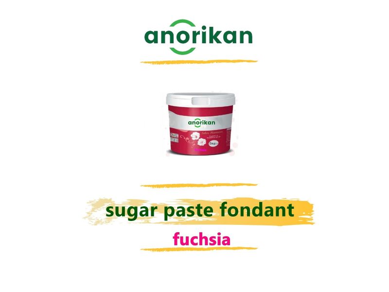 fuchsia sugar paste fondant for pastry decoration