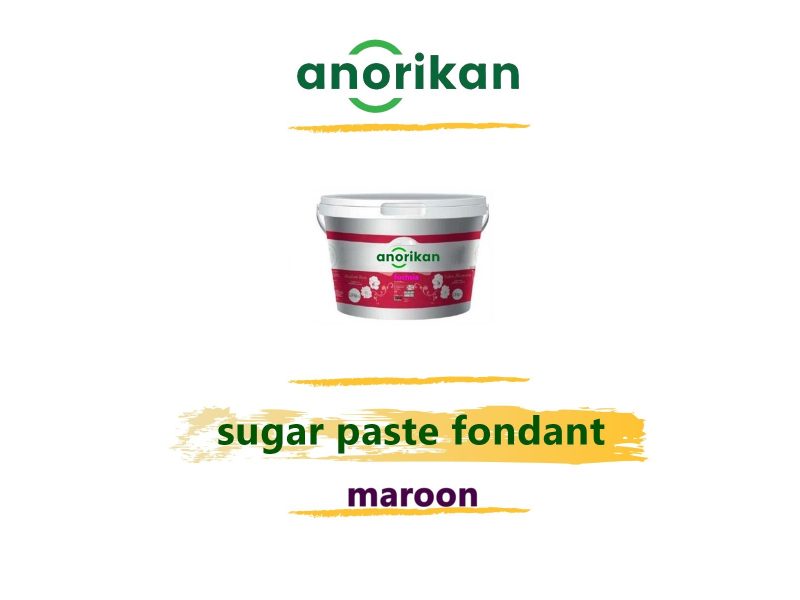 maroon sugar paste fondant for pastry decoration