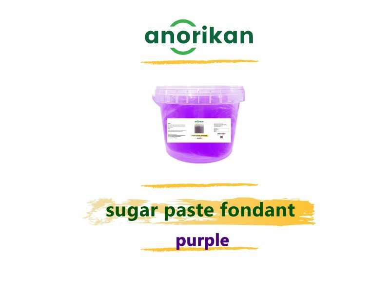 purple sugar paste fondant for pastry decoration