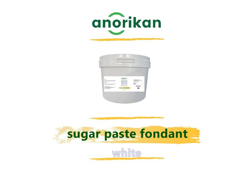 white sugar paste fondant for pastry decoration
