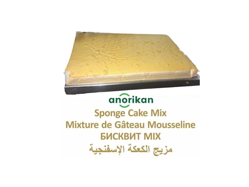 Neutral sponge cake mix for bakery pastry