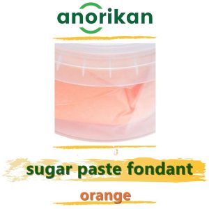 Orange Sugar Paste Fondant For Pastry Decoration