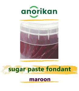 Maroon Sugar Paste Fondant For Pastry Decoration