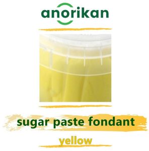 yellow sugar paste fondant for pastry decoration