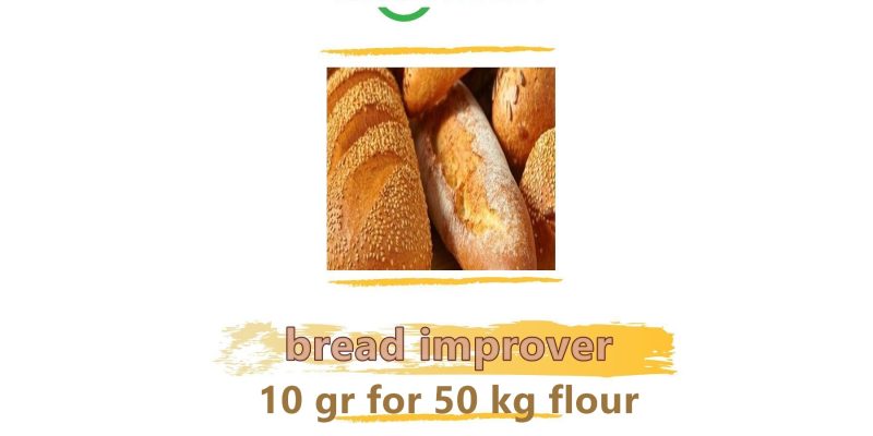 bread improver 10 gr for 50 kg flour for bakery
