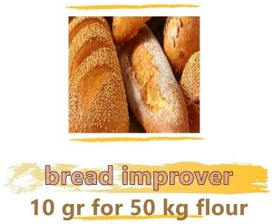 bread improver 10 gr for 50 kg flour for bakery