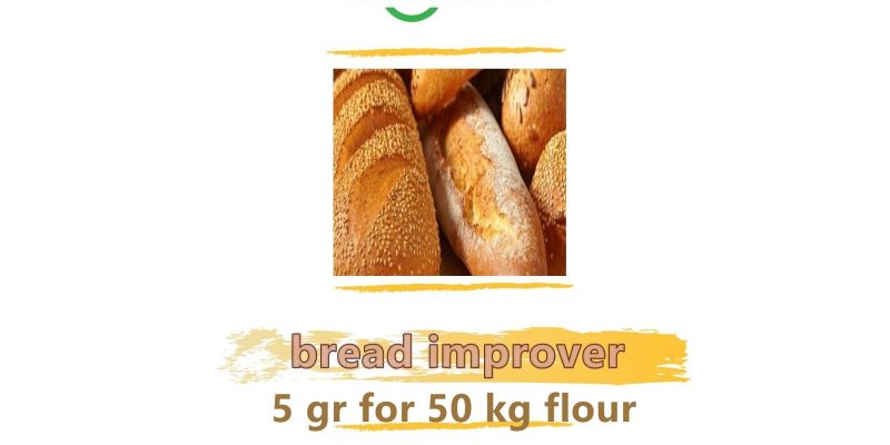 bread improver 5 gr for 50 kg flour for bakery