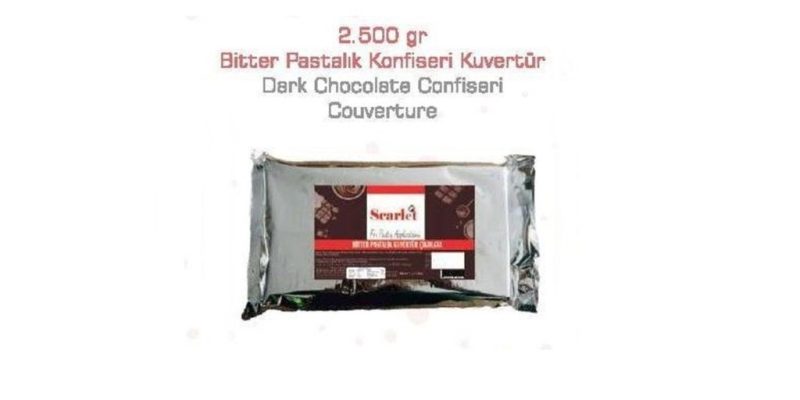 dark bitter confiserie couverture chocolate for indıstrial pastry