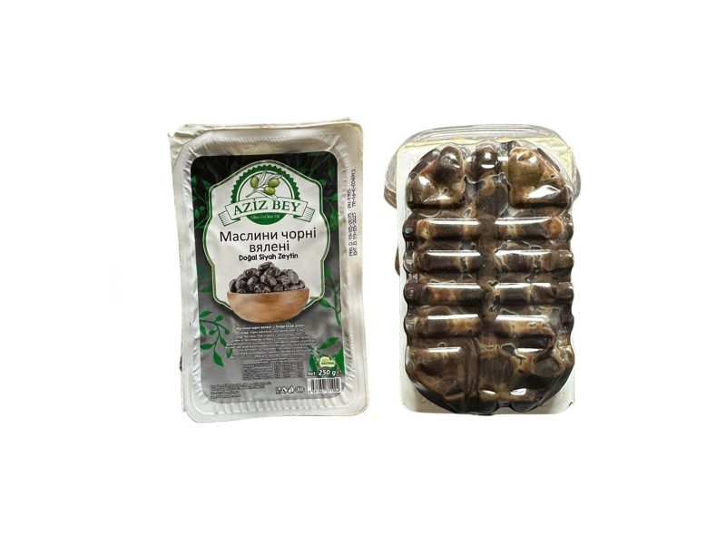 türkiye'den vakumlu paketlerde bütün siyah zeytin